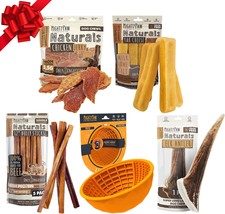 Dog Gift Basket | Gifts For Dogs. 5 Bully Sticks, 4 Yak Cheese Sticks, 1... - £83.40 GBP