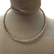 Faux Diamond Choker Necklace Cocktail Special Occasion Dressy - £9.41 GBP