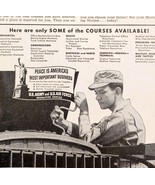 1948 US Army Air Force Recruitment Advertisement Military Education E2H1 - $24.99