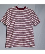 Scotch and Soda Amsterdam Adventures Shirt Mens Lg Burgundy/White Stripe... - $531.22 MXN