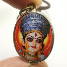 Kali Durga Parvati Uma Devi 3 Eyed Ambika Goddess Shakti Hindu Bless Om Pendant - £36.80 GBP