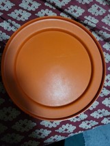 VTG Tupperware Harvest Orange Seal Replacement Lid 1337 - £4.78 GBP