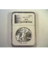 1988 AMERICAN SILVER EAGLE NGC MS69 SILVER LABEL PREMIUM QUALITY NICE CO... - $69.95