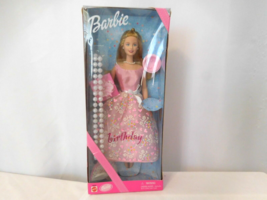 Mattel Happy Birthday Barbie Doll 2001 with Faux Pearl Necklace very Rare - $97.03