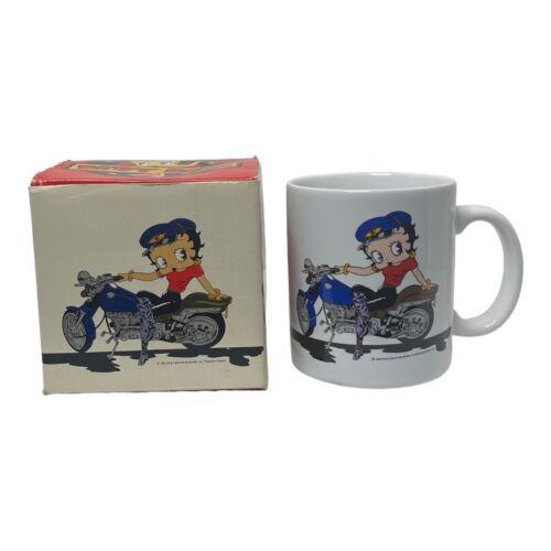 Vintage 1994 Ez Rider Betty Boop Motorcycle 12 Oz Mug Coffee Tea Cup Dakin, Inc - £13.24 GBP