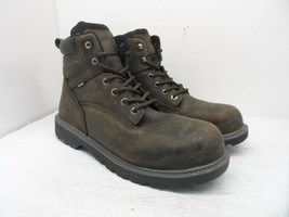 Wolverine Mens Floorhand 6&quot; Waterproof Steel Toe Work Boots W10633 Brown 12M - £44.81 GBP