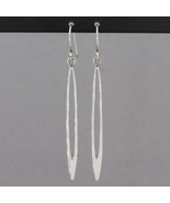 Retired Silpada Sleek Sterling Elongated Open Oval Drop 3&quot; Dangle Earrin... - $49.99