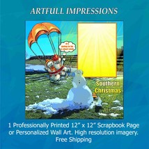 Christmas - Southern Christmas Seasonal Wall Art or Scrapbook Page - $408.41 MXN