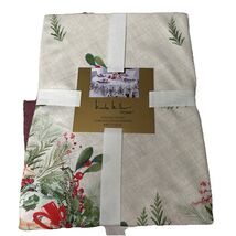 NICOLE MILLER 1pc 68“ ROUND TABLECLOTH BERRIES RED/WHITE/GREEN NWT - $55.44 CAD