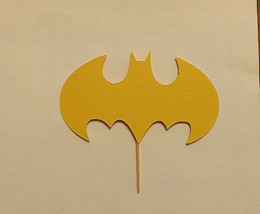 Lot of 12 Batman symbol Cupcake Toppers! - $3.95