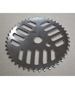 New Chrome 44T Cheese Grater Chain Ring Sprocket fits Old School GT Bmx - $35.08 CAD