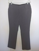Apt. 9 Ladies Gray Stretch Dress PANTS-6-WIDE WAISTBAND-WORN 1-POCKETS Stitched - £6.13 GBP