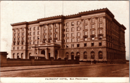 San Francisco CA-California, Fairmont Hotel, Advertising, Vintage Postcard a1 - £17.72 GBP