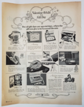 1967 General Electric Vintage Print Ad Valentine&#39;s Day Gift Suggestions From GE - £10.18 GBP