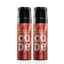 Wild Stone Code Copper No Gas Body Perfume for Men  ( Pack of 2 )120Ml  - $33.55