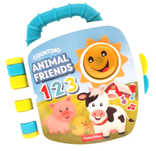 Fisher Price Counting Animal Friends 123 Book 6-36M Kids Baby Toy Learn ... - £4.66 GBP