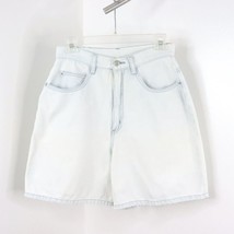 Vintage 90s Partners Mervyns Women&#39;s S/10 High-Waist Mom Denim Blue Jean Shorts - £10.95 GBP