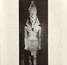 1942 Egypt Statue of Tutankhamun Historical Print Antique Ephemera 8x5 - $14.01 CAD
