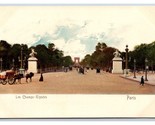 Les Champs Elysees Street View Paris France UNP UDB Postcard C19 - $3.91