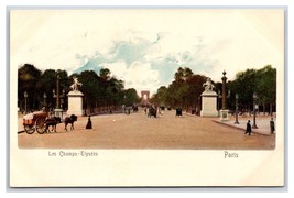 Les Champs Elysees Street View Paris France UNP UDB Postcard C19 - $3.91