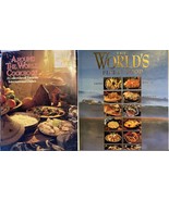 World&#39;s Finest Food (2) Around World Cookbook hardcover dust jacket PET ... - £6.43 GBP