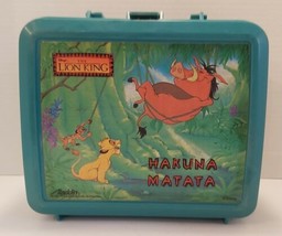 Vtg Disney&#39;s The Lion King Hakuna Matata Lunchbox By Aladdin No Thermos - £7.28 GBP