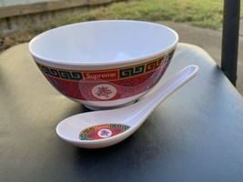 Supreme Box Logo Longevity Soup Set Bowl + Spoon 2016 Utensil Utensils B... - £48.15 GBP