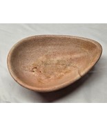 NC Folk Art Pottery Salmon Pink Carved Stone Bowl Soap Dish J. B. Cole 1... - $15.98