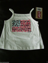Levi&#39;s Baby Girls Graphic Knit Top/Tank, White Color, Size 18 Months. NWT - £8.77 GBP
