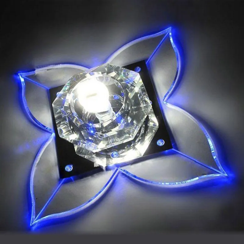 free shipping 3W  Clover Shape LED Crystal Ceiling Light Indoor Fixture Lamp Led - £141.57 GBP