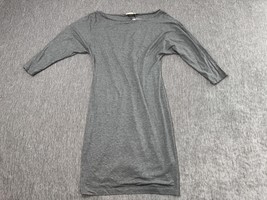 alice + olivia Dress Womens 10 Gray AIR Jersey 3/4 Sleeve Boatneck Bodyc... - $39.59
