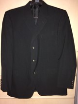 Men&#39;s John Blair Black Polyester 3 Button Sport Jacket/Blazer (42R) - $20.57