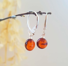 Natural Baltic Amber Earrings - Certified Baltic Amber - £43.00 GBP