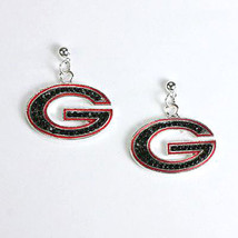 Georgia Bulldog Crystal Logo Earrings - £13.33 GBP