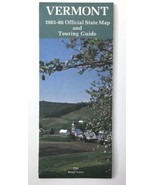 Vermont 1985 - 1986 Official State MAP and TOURING GUIDE Vintage Travel ... - $5.00