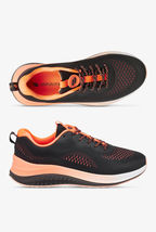 Infinity Men&#39;s Infinite Black/Neon Coral Athletic Lace Up Shoes - £71.17 GBP+
