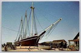 Schooner Lucy Evelyn Built 1917 At Beach Haven Long Beach Island NJ Postcard D37 - $4.95