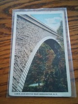 015 VTG Cabin John Bridge Postcard 1921 Washington DC 1 Cent Postage - £6.31 GBP