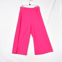 Shein Women&#39;s Medium 6 Hot Pink Dress Pants Capri with Belt - $16.88