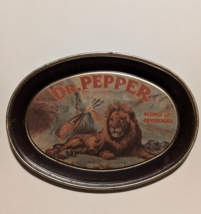 Vintage 1979 Dr. Pepper King of Beverage Oval Tin Tip Tray - £3.65 GBP