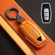 4/3/2 Bottons Leather Car Key Fob Case Cover Keychain for  Outer 2022 2023 Acces - £35.10 GBP