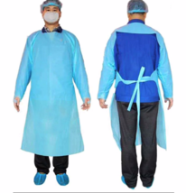 Disposable CPE 35 GSM Gowns, Polyethylene Medical Isolation Gown | 60 PCS | - £54.96 GBP