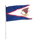 1 Dozen 12"x18" American Samoa State Stick Flags 12x18in Handheld US State - $35.20 CAD