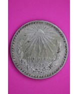 1920 Mexico 1 Uno Peso Silver Coin .720 Fine Guaranteed Authentic Hi Gra... - $47.77 CAD