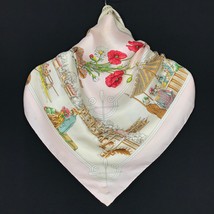 Authentic Vintage Burberry Hair Silk scarf Women Shawl Babushka Wraps Head Squar - £122.81 GBP