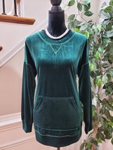 Suzanne Betro Women&#39;s Green Polyester Round Neck Long Sleeve Casual Top Size 1X - £19.98 GBP