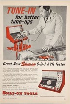 1965 Print Ad Snap-On Tools 6 in 1 AVR Tester for Tune Ups Kenosha,Wisco... - $17.65