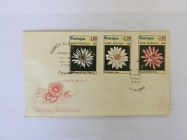 Nicaragua Old Collectible Cover Flores Acuaticas 1981 - $2.50
