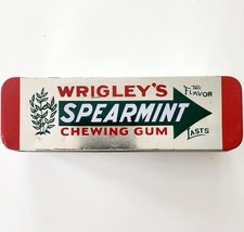 2010s Wrigley&#39;s Spearmint Gum Large Tin Candy Advertisement Collectible ... - $19.99