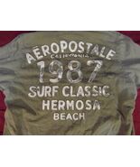 MEN&#39;S RARE AEROPOSTALE SURF CLASSIC HEMOSA BEACH 1987 T SHIRT LARGE GREY - €38,30 EUR